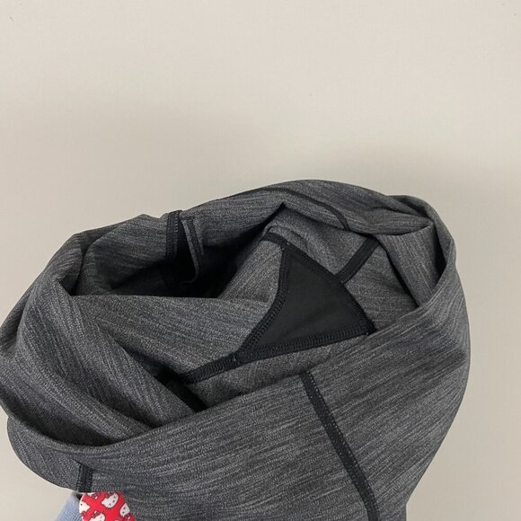 Lululemon Wunder Under Crop Hi-Rise Full-On Luxtreme Heathered Black Size 6 - Picture 6 of 7